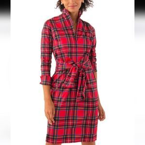 Gretchen Scott Designs Dapper Dress Red Plaid Size S